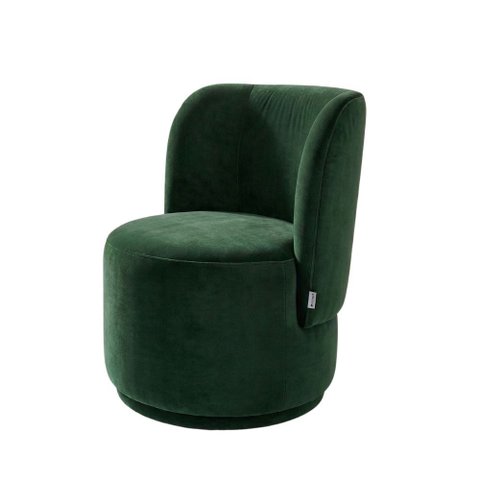 Poltrona Decorativa para Sala Estar Quarto Penteadeira Orgânica Bia Veludo Verde - Montanaris Decor