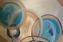 Ver imagem 1 de Quadro Abstrato Círculos Decorativo Moderno Leve Prático