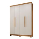 Ver imagem 1 de Guarda Roupa New Master 4 Portas 3 Gavetas 8 Prateleiras - Benetil