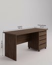 Ver imagem 4 de Mesa Notebook Diretor com Gaveteiro 150cm San Remo