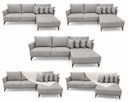 Ver imagem 3 de Sofá Ibiza Linho Cinza 2.60m Chaise Lado Direito ou Esquerdo – Design Moderno e Conforto Premium