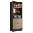 Ver imagem 1 de Armário Gamer 2 Portas Preto/Carvalho - Qmovi