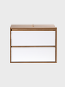 Ver imagem 4 de Gabinete para Banheiro 80cm MDF Freijo com Branco Dubai - On Móveis