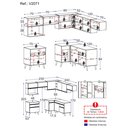 Ver imagem 5 de Armário de Cozinha Completa de Canto Veneza Multimóveis V2071 Branco/dourado