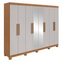 Ver imagem 3 de Guarda-Roupa Casal 8 Portas Easy Slim com Espelho e Pés