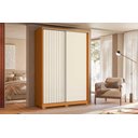 Ver imagem 1 de Guarda Roupa Frizatto Casal 2 Portas de Correr e 3 Gavetas - Cinamomo Off White Flex - Albatroz