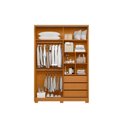 Ver imagem 2 de Guarda Roupa Frizatto Casal 2 Portas de Correr e 3 Gavetas - Cinamomo Off White Flex - Albatroz