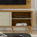 Ver imagem 3 de Painel Tv 60 Pol 160cm com Rack Bancada para Sala Hylon Cumaru/opala M20 - D’Rossi