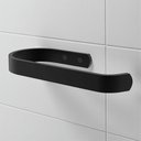 Ver imagem 1 de Papeleira para Banheiro Pérola Porta Papel Higiênico Alumínio Maciço Preto Fosco Marini