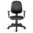 Ver imagem 2 de Cadeira Ágata Gerente Back System Braço Regulável Courvin Preto