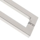 Ver imagem 2 de Puxador Porta de Madeira ou Vidro Transversal 2cm x 4cm Inox 304 - Polido Loja da Indústria 840mm x
