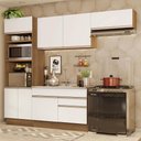 Ver imagem 1 de Armário de Cozinha Completa 270cm Rustic/Branco Glamy Madesa 15