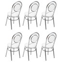 Ver imagem 5 de Conjunto 6 Cadeiras para Cozinha Debrum Cromado/Branco