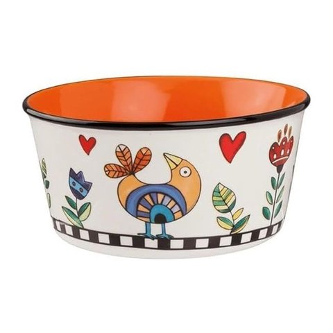 Bowl New Bone China 420ml Laranja - Cocoricó