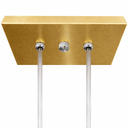 Ver imagem 5 de Lustre Luminária de Teto Pendente Rubis para 7 Lâmpadas 68cm Moderno Industrial - Preto/Verniz Ouro