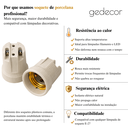 Ver imagem 4 de Lustre Luminária de Teto Pendente Rubis para 7 Lâmpadas 68cm Moderno Industrial - Preto/verniz Ouro