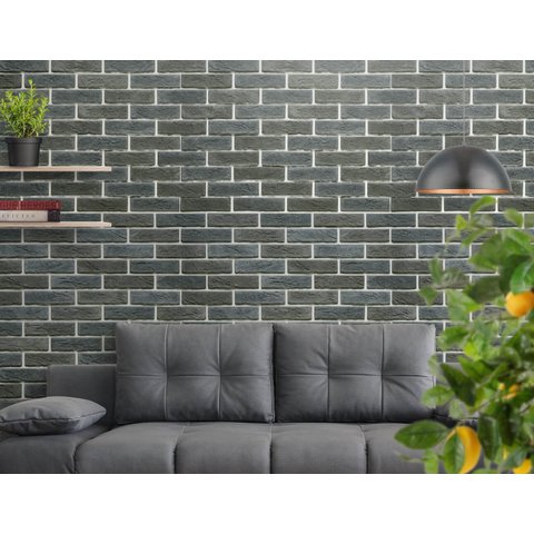 Papel de Parede Tijolo 11 Arte Destaque 2 Metros