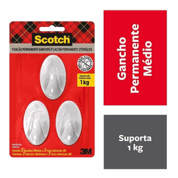 Gancho Médio Scotch com 3un 3m - 2