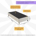 Ver imagem 3 de Base Box Sommier Solteirão 96x203 Columbus Inducol Cr35245b Bege Bege