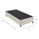 Ver imagem 2 de Base Box Sommier Solteirão 96x203 Columbus Inducol Cr35245b Bege Bege