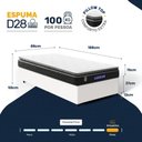 Ver imagem 3 de Cama Box com Colchão Gazin de Espuma D28 Pillow Top Ortoblack Solteiro 88cm