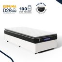 Ver imagem 2 de Cama Box com Colchão Gazin de Espuma D28 Pillow Top Ortoblack Solteiro 88cm