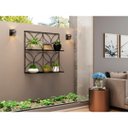 Ver imagem 1 de Jardineira Floreira Suspensa para Decoração em Ferro 100x100