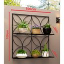 Ver imagem 2 de Jardineira Floreira Suspensa para Decoração em Ferro 100x100