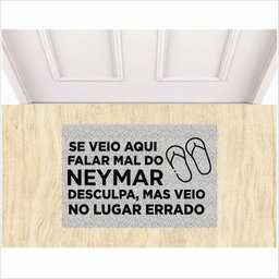 TAPETE SE VEIO FALAR MAL DO NEYMAR COR PRATA. - 1