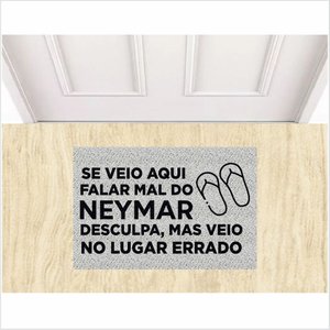 TAPETE SE VEIO FALAR MAL DO NEYMAR COR PRATA.