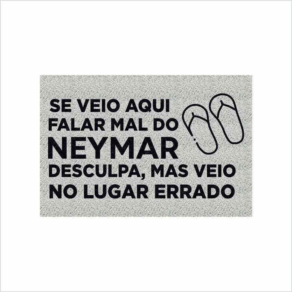 TAPETE SE VEIO FALAR MAL DO NEYMAR COR PRATA. - 2