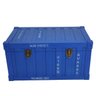 BAÚ CONTAINER DECORATIVO AZUL 54 X 31 X 28 CM - 3