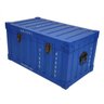 BAÚ CONTAINER DECORATIVO AZUL 54 X 31 X 28 CM - 1