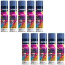 Ver imagem 2 de Tinta Spray 400ml Azul Escuro Uso Geral em Aço Ferro Gesso Cerâmica Couro | Universo | Kit 10 Un