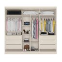 Ver imagem 3 de Guarda Roupa Oslo 6 Portas 6 Gavetas com Espelho Mdf - Mademarcs