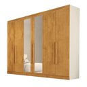 Ver imagem 2 de Guarda Roupa Oslo 6 Portas 6 Gavetas com Espelho Mdf - Mademarcs