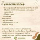 Ver imagem 4 de Bandeja de Café da Manhã Madeira Pinus Rústica 06x32x45 cm - Repac Madeiras - Bandeja Cantinho do Ca