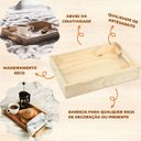 Ver imagem 2 de Bandeja de Café da Manhã Madeira Pinus Rústica 06x32x45 cm - Repac Madeiras - Bandeja Cantinho do Ca
