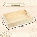 Ver imagem 5 de Bandeja de Café da Manhã Madeira Pinus Rústica 06x32x45 cm - Repac Madeiras - Bandeja Cantinho do Ca
