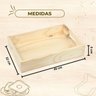 Bandeja de Café da Manhã Madeira Pinus Rústica 06x32x45 cm - Repac Madeiras - Bandeja Cantinho do Ca - 5