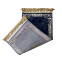 Ver imagem 3 de Tapete Persa Royal Azul 50x100cm Fio Acetinado - Ideal para Quarto e Sala