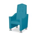 Ver imagem 5 de Mini Cadeira Poltrona Infantil Troninho Decorativa Suede Azul Tiffany