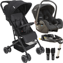 Ver imagem 1 de Carrinho de Bebe Bebe Conforto Base Isofix Kiddo Mascote Preto