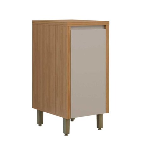 Balcão Pequeno Bebedouro Cozinha 40cm Allure Jequitibá/gris