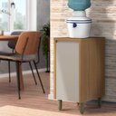 Ver imagem 2 de Balcão Pequeno Bebedouro Cozinha 40cm Allure Jequitibá/gris