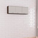Ver imagem 6 de Armario Aereo 3 Portas 120 Cm 843 Chocolate Off White Poqq