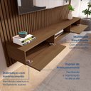 Ver imagem 4 de Painel Ripado para TV até 72 Polegadas 100% MDF 185,5CMX250CM Nicho Aloe CabeCasa MadeiraOriginals