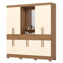 Ver imagem 2 de Guarda Roupa Casal Capelinha com Espelho 200 Cm B374 Nature Off White