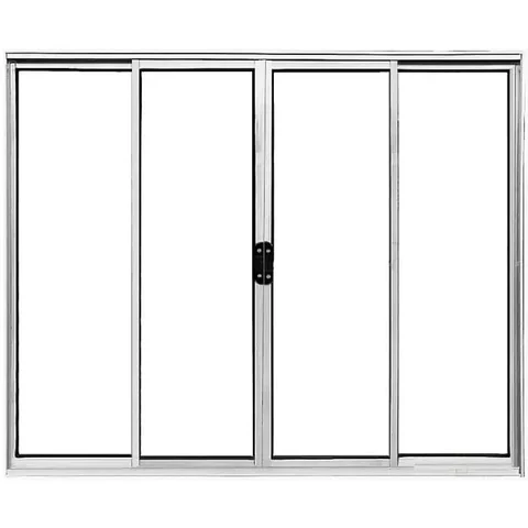 Vitro de Aluminio 4 Folhas sem Grade Linha Leve:1,00 X 1,20/brilhante