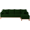 Ver imagem 2 de Sofá 4 Lugares Beny com Chaise Direito Suede Verde